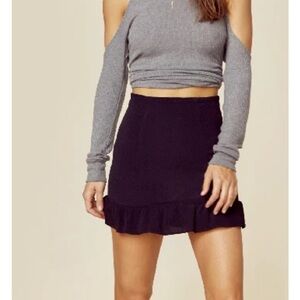 Flynn Skye -- Milan Mini Skirt, Black NWT